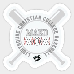 Mako Baseball Mom Sticker